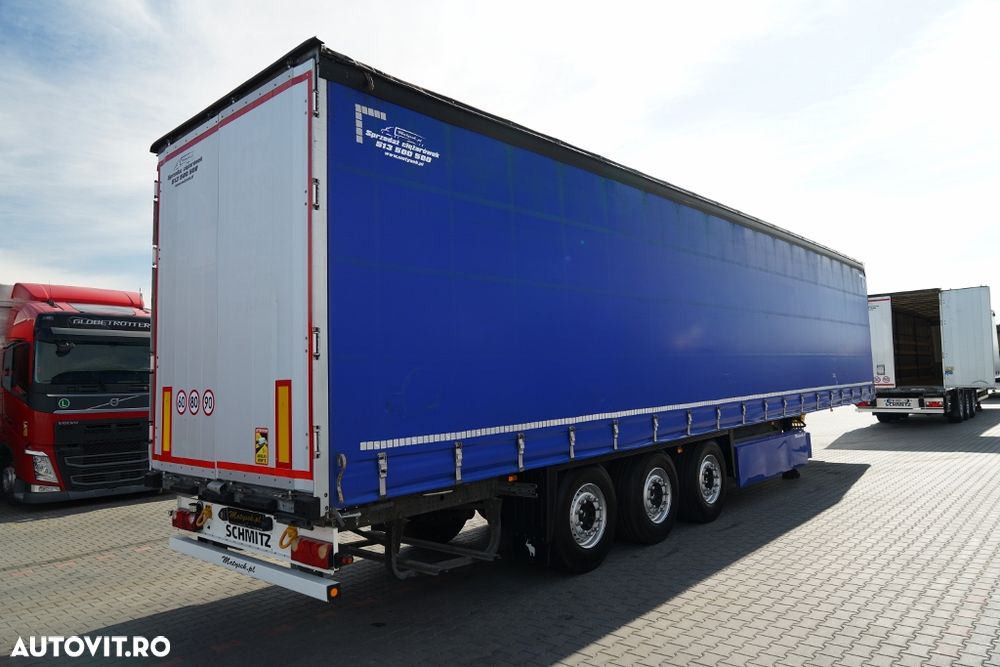 Schmitz Cargobull CARGOBULL / CORTINĂ / STANDARD / AXĂ RIDICATĂ / ACOPERIȘ RIDICAT / COȘ PENTRU PALEȚI / - 8