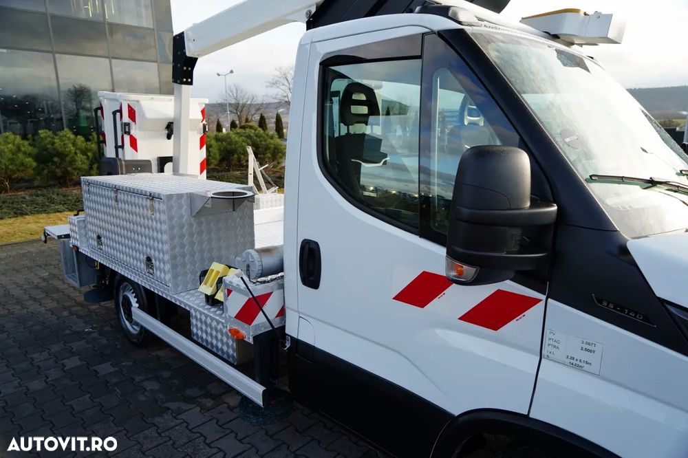 Iveco DAILY 35-140 / AERIAL / KLUBB K26 BASIC LIFT / 4 STABILIZATOARE / MANUAL / 2020 R - 17