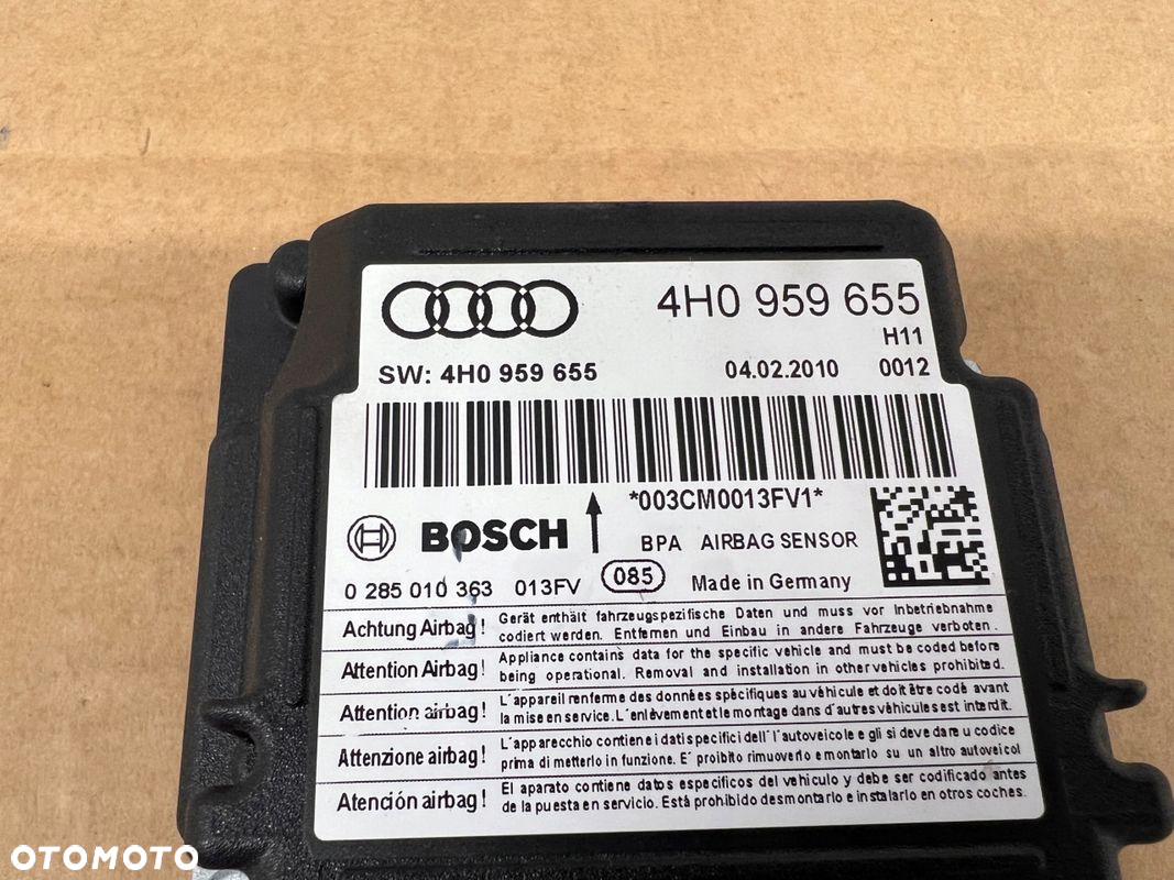 Audi A8 D4 sensor airbag 4H0959655 - 2