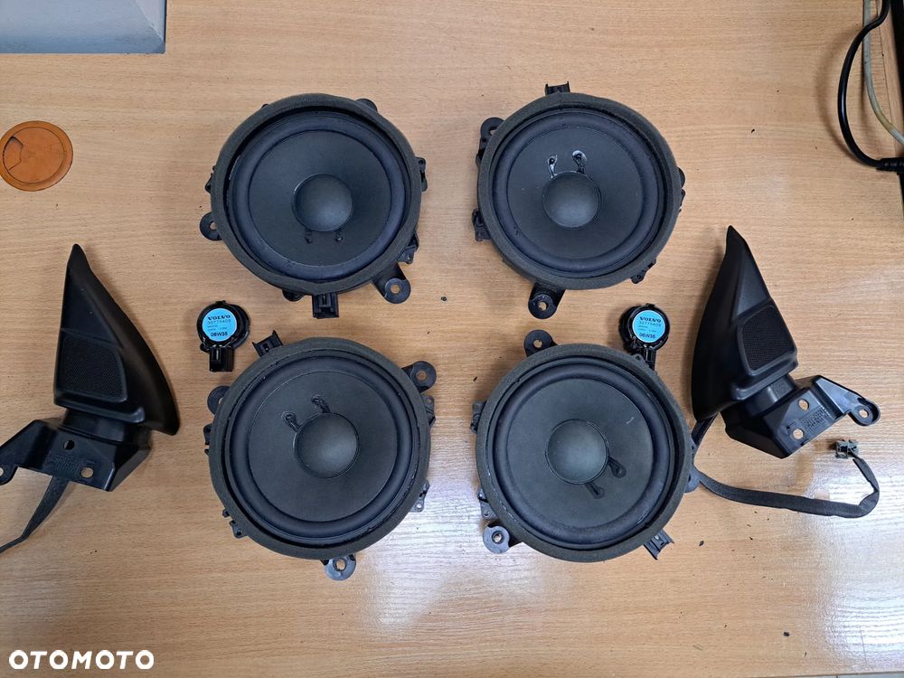 GŁOŚNIKI VOLVO V50 S40 HIGH PERFORMANCE SOUND NIEBIESKA NAKLEJKA KOMPLET 04-12R