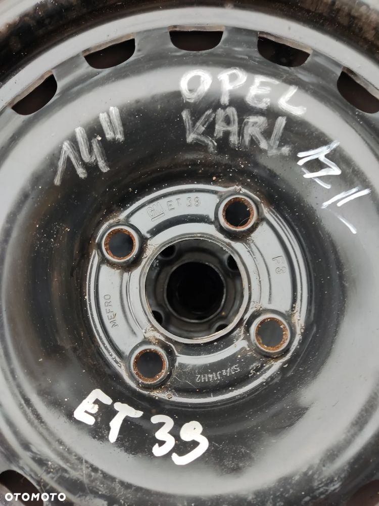 Felgi stalowe Opel Karl Corsa 14 cali 51/2J14h2 ET39 4x100 - 2