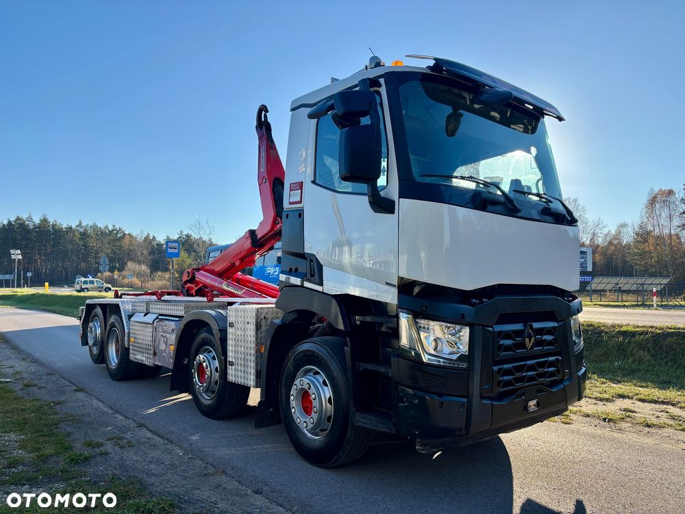 Renault C 460 KM 8x2 hak PALFINGER tylna oś skrętna i podnoszona Sprowadzony - 8