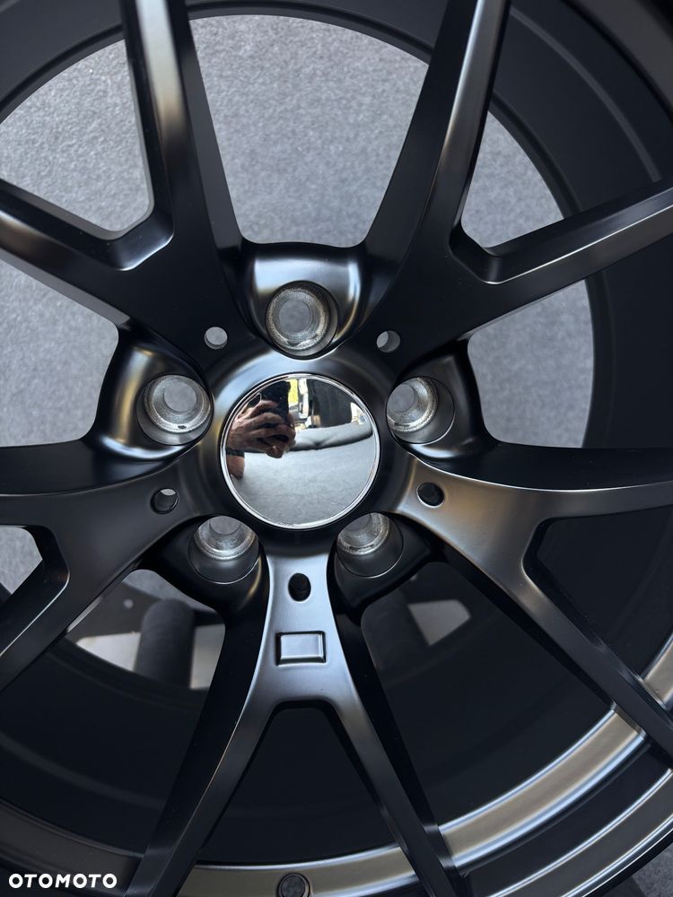 NOWE alufelgi M pakiet 5x112 18 felgi 8j ET25 BMW seria 3 G20 G22 G30 G31 F44 G22 G23 G32 F39 G60 G01 X1 F48 G42 X2 U06 Active Tourer Z4 G29 xDrive Styling 930 czarne polerowane jak Japan Racing Carbonado Rubin - 5