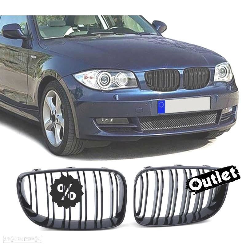 R148657C2 GRELHAS BMW E87 E82 E88 07-11 LOOK M PRETO BRILHANTE - 1