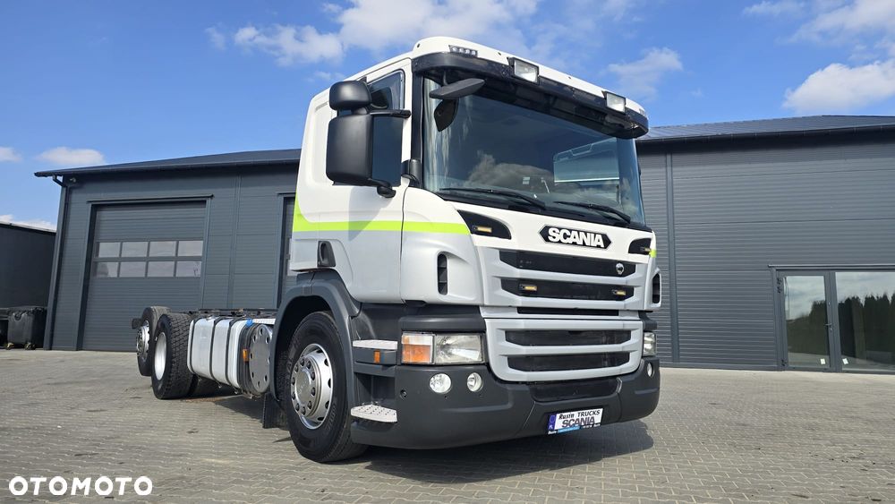 Scania P360 6x2 13l 6cyl PDE  4.3m rozstaw rama do zabudowy beczka asenizacyjna mleko wywrotka niski przebieg! - 33