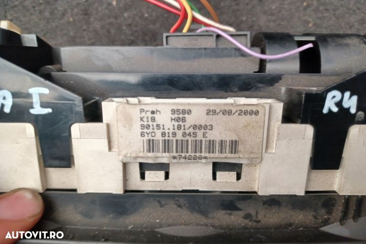 Comanda AC 6Y0819045E 6Y0819045E Skoda Fabia 6Y [1999 - 2004] Combi w - 5