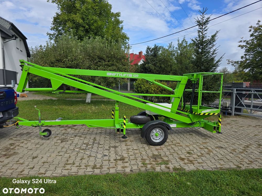 Nifty Niftylift 120 podnośnik koszowy na przyczepie 12 metrów elektryczny oryginalny//Świetnie Utrzymany//Garażowany // Pracował w placówce medycznej // Nie zużyty// Cherry picker// Boom lift// Access platform// Zwyżka// Platforma robocza// podest ruchomy// - 37