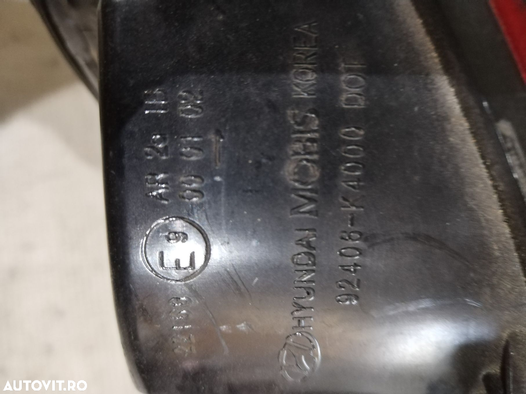Lampa stop dreapta, Hyundai Kona Electric, 2018, 2019, 2020, 2021, 2022, 2023, cod origine OE 92406-K4000. - 6
