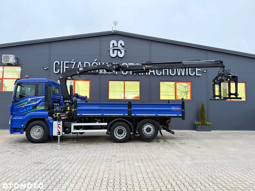 MAN TGM TGS TGX 26.360 // E5 // 6x2 6x4 // WYWROTKA 3-S // HMF 1420 K2 // kipper, krane, crane, żuraw, dźwig, wywrot - 8