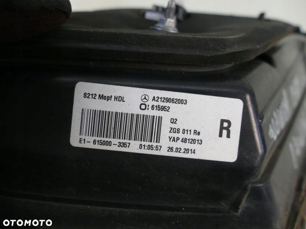 MERCEDES E KL. W212 LIFT KOMBI PRAWA TYLNA LAMPA LED KLAPA A2129062003 - 5