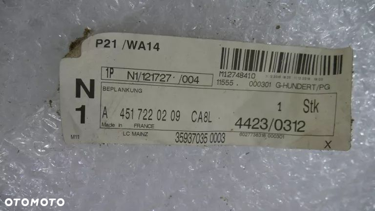 SMART FORTWO 451 2007-2014 drzwi prawe wysyłka - 7