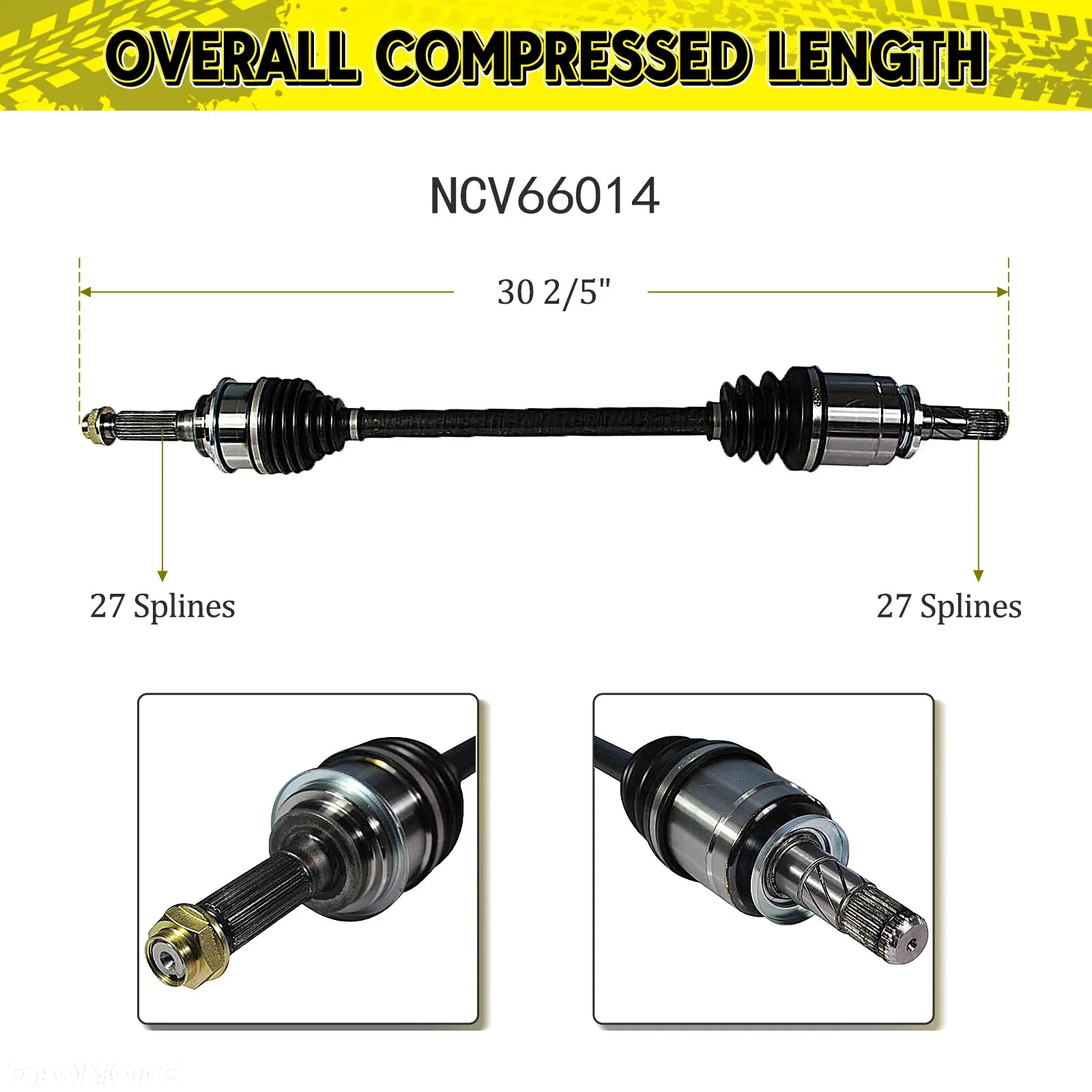 Komplet tylnych półosi dla Subaru Impreza WRX STI z roku 2004-2007 - 10