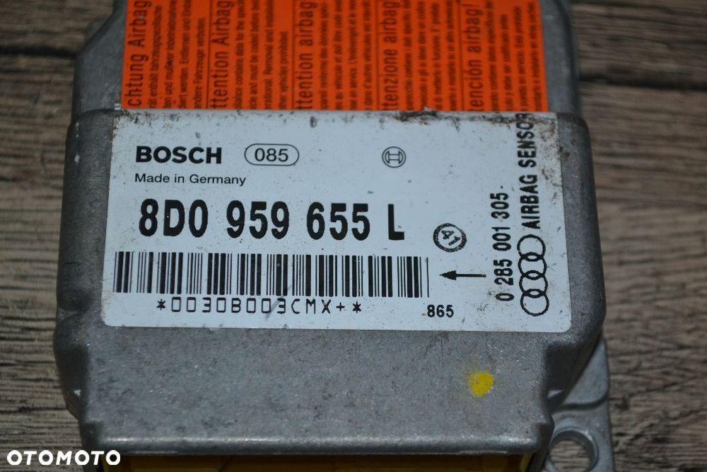 AUDI A4 B5 SENSOR STEROWNIK PODUSZEK AIRBAG 8D0959655L - 2