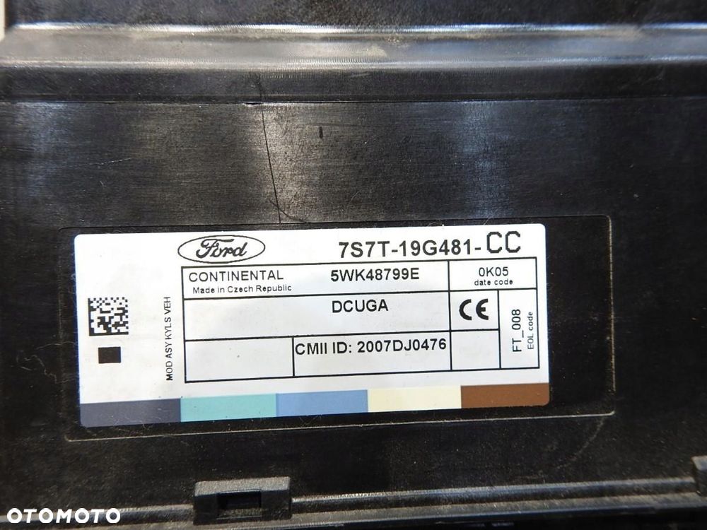 ZESTAW STARTOWY AUTOMAT FORD MONDEO MK4 IV 2.0 TDCI BG91-12A650-SC 28284377 - 10