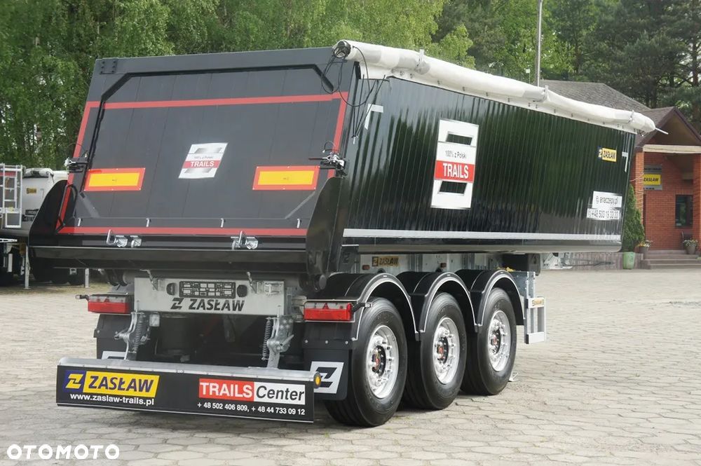 Zaslaw 28 m³ / 4.990 kg !! super lekka naczepa wywrotka z klapą ! - 17