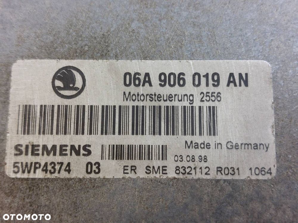 ZESTAW STARTOWY SKODA OCTAVIA I 1.6 8V 06A906019AN 4B0905851C 1U1919034J - 2