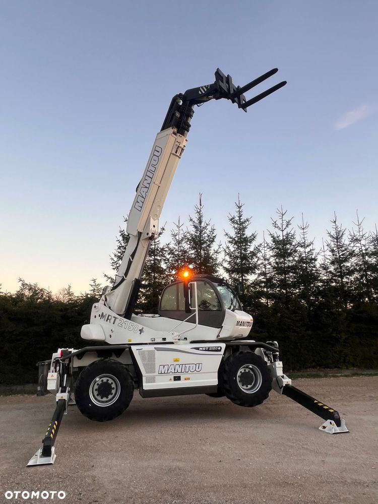 Manitou Ładowarka teleskopowa Manitou Mrt 2150 + Privilage Roto obrotowa 360 Pilot sterowanie radiowe Kosz Widły 2016/17 1840 2550 2540 silnik Mercedes 2150+ Merlo - 10
