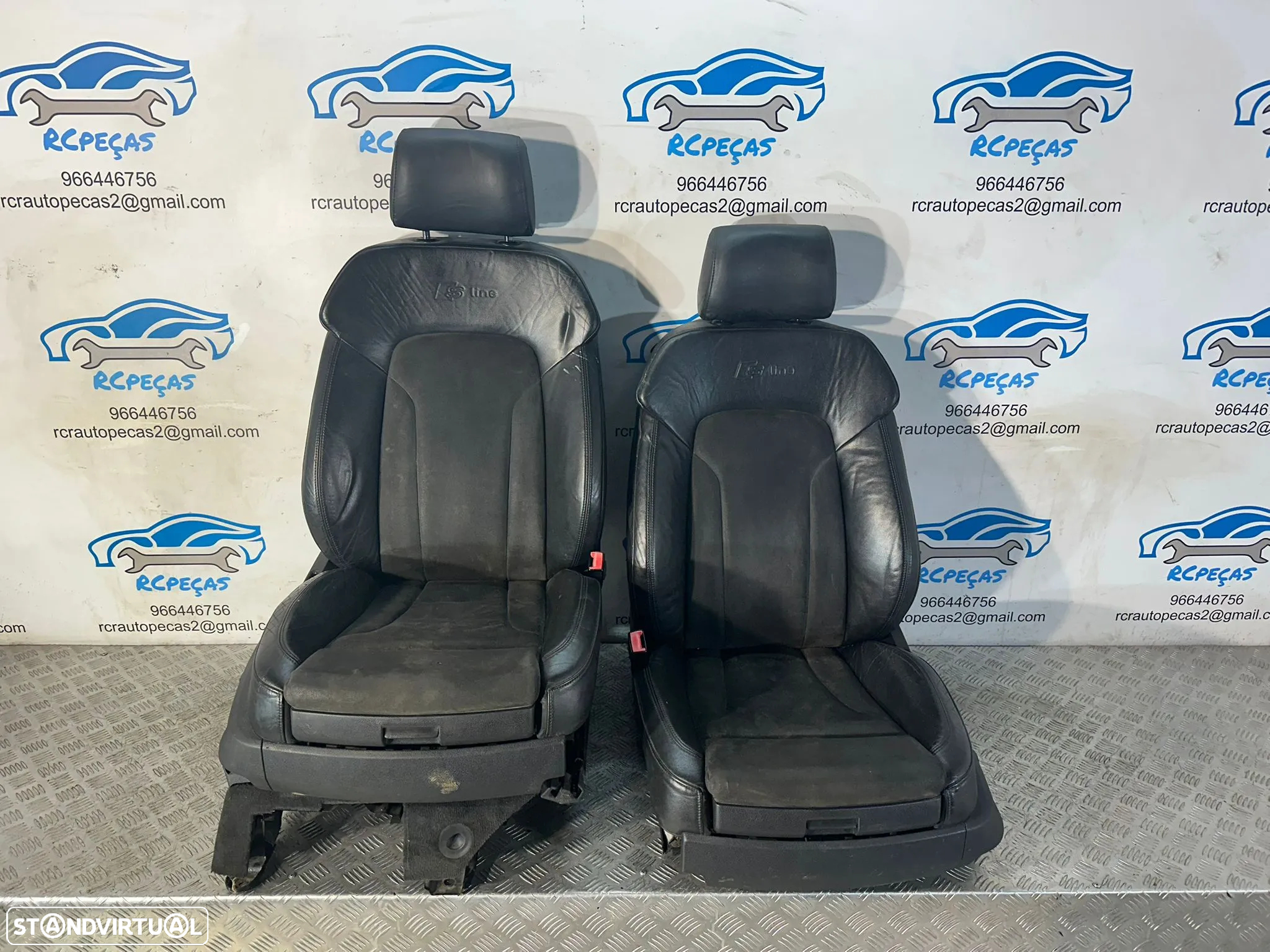 Conjunto Bancos Em Pele 7 Lugares Audi Q7 4L Airbag Elétricos Aquecidos 2004 - 2015 - 8
