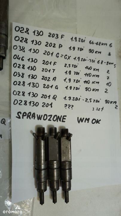 WTRYSKIWACZ VW AUDI 1.9 TDI 2.5 TDI 90KM 110KM - 6