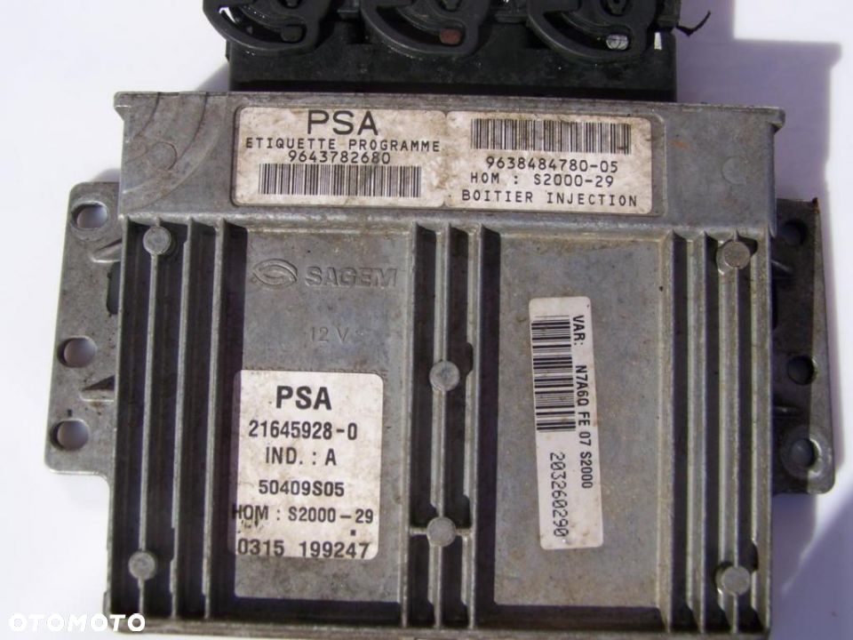 KOMPUTER STEROWNIK CITROEN XSARA 9643782680 - 2