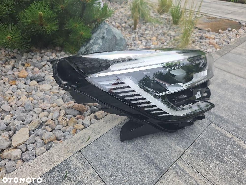 RENAULT CLIO 5 V Lampa prawa Kompletna Full Led 260107933R Długi Led Chrom - 4