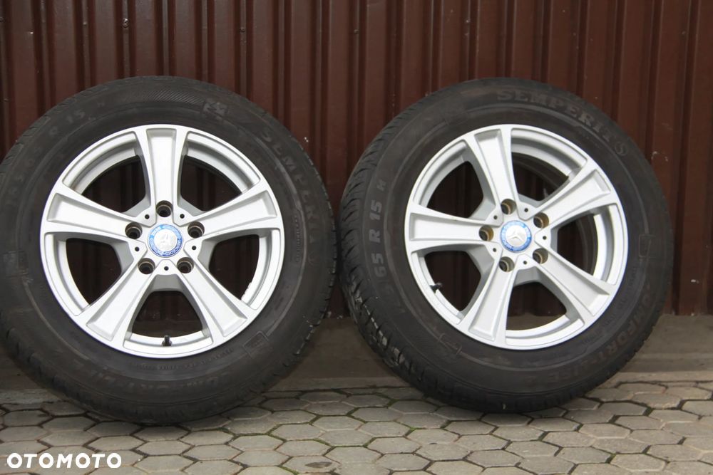 Koła Alufelgi  Mercedes A , B  Klasa 6,5 x15 , 5x112 ET 38 . 185 /65 R 15 - 4