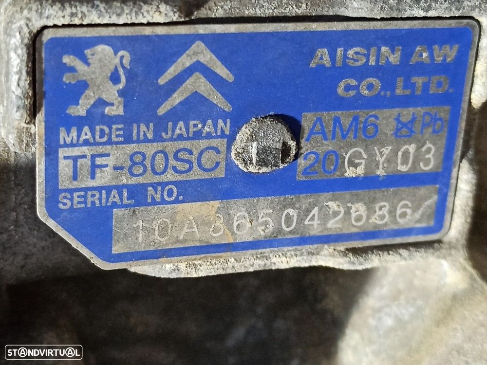 CAIXA DE VELOCIDADES PEUGEOT 3008 ALLURE - 2