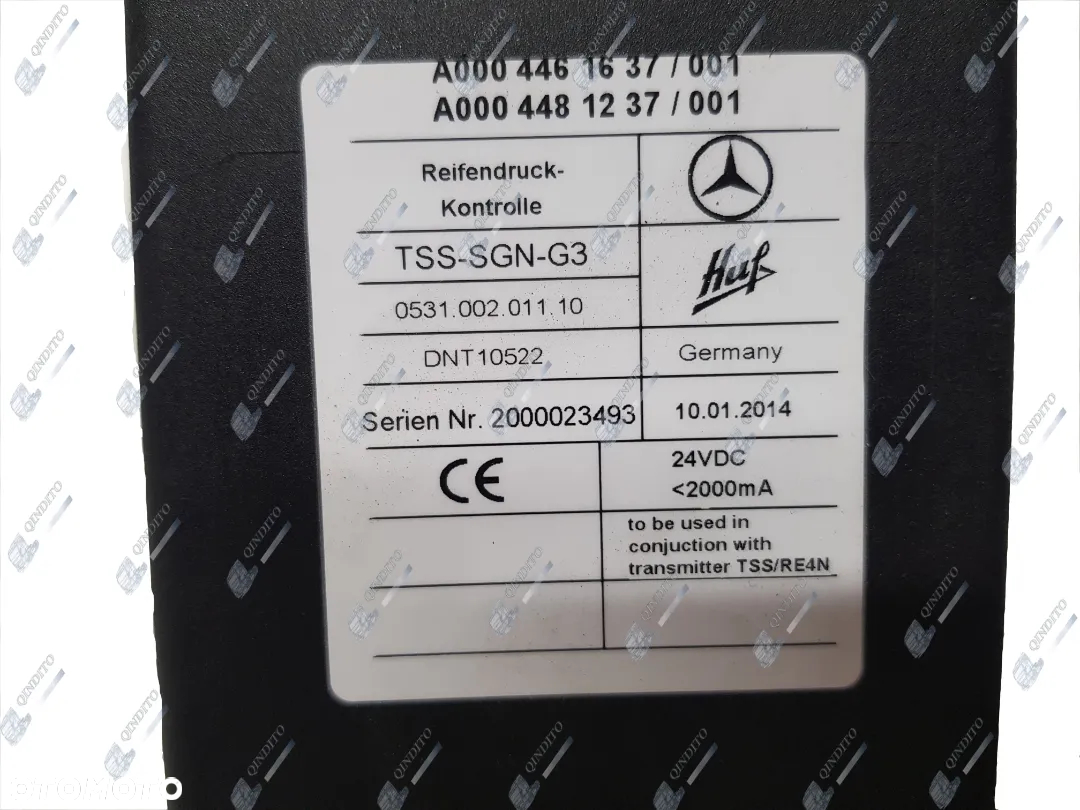 STEROWNIK MODUŁ CISNIENIA OPON MERCEDES ACTROS MP4 A0004461637 - 2