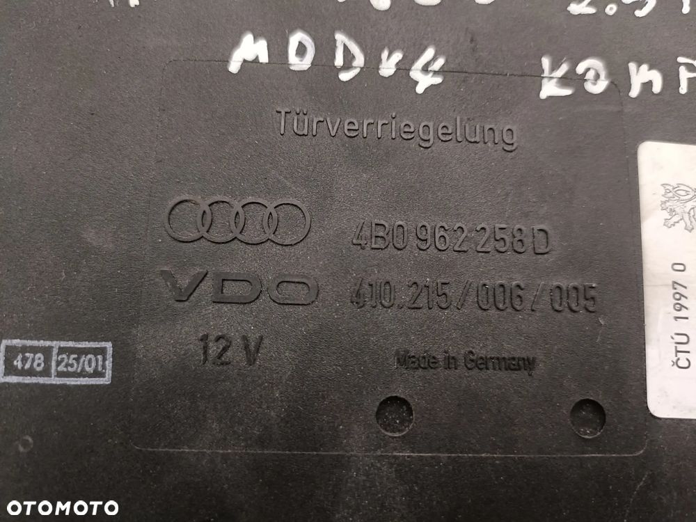AUDI A6 C5 97-04 2,5 TDI MODUŁ KOMFORTU 4B0962258D * - 2