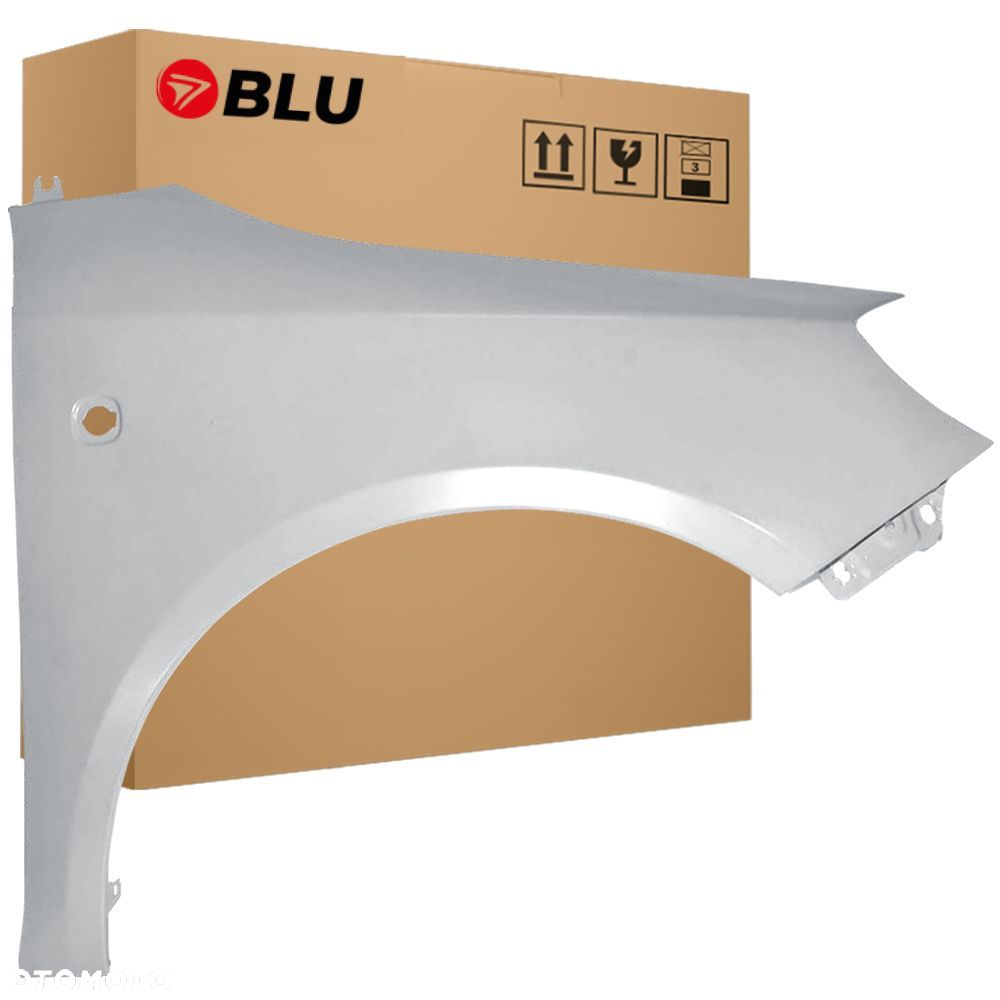 BLU Błotnik SKODA FABIA II 2 5J ROOMSTER 9102 prawy srebrny 07-15 przód DiamantSilber - 1
