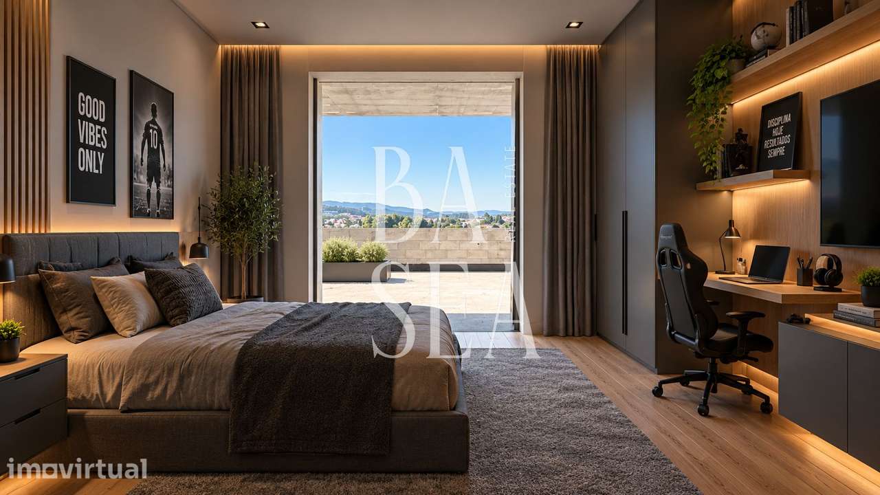 Apartamento T3 na cobertura com terraço em Meixomil Paços de Ferreira - Grande imagem: 5/18