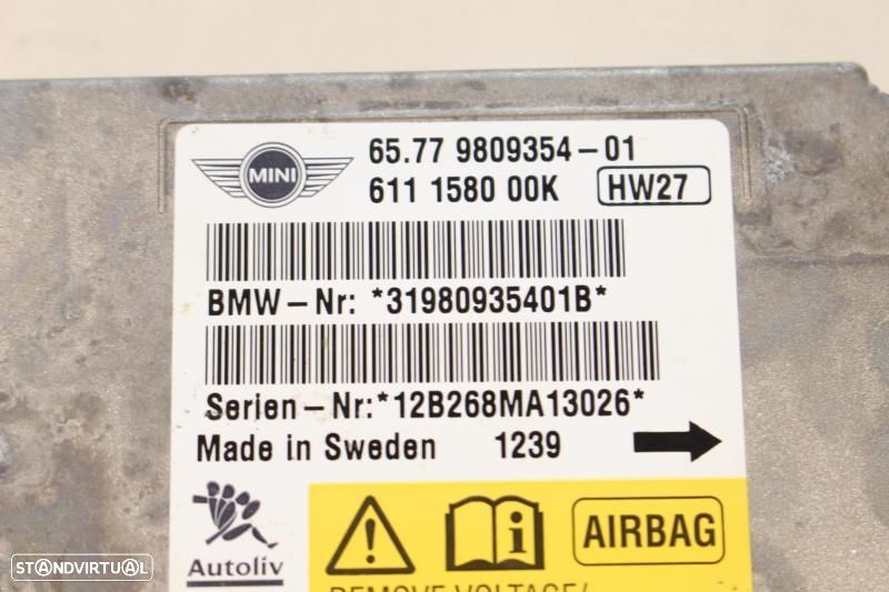 Centralina De Airbags Mini Mini Clubman (R55)  9809354 / 9 809 354 / 6 - 2