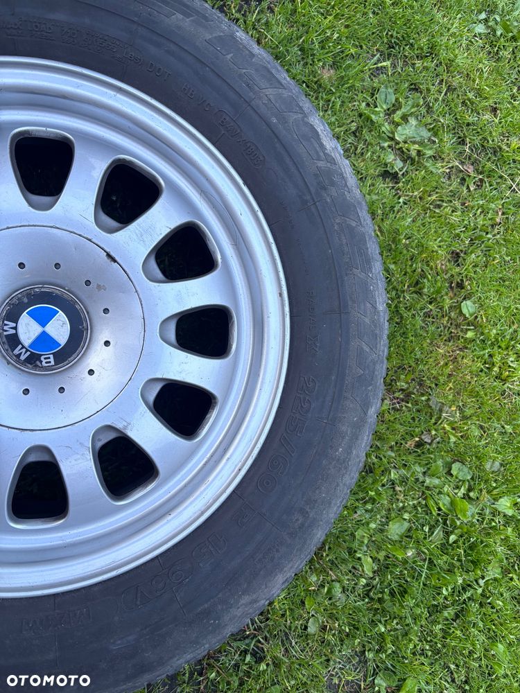 BMW E39 Oryginalne Felgi Aluminiowe 15” 5x120 ET20 + Opony - 7