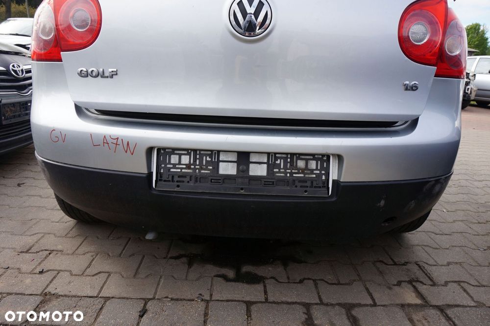 ZDERZAK TYLNY GOLF V 5D HB LA7W  SREBRNY VOLKSWAGEN 2003-2009 - 1