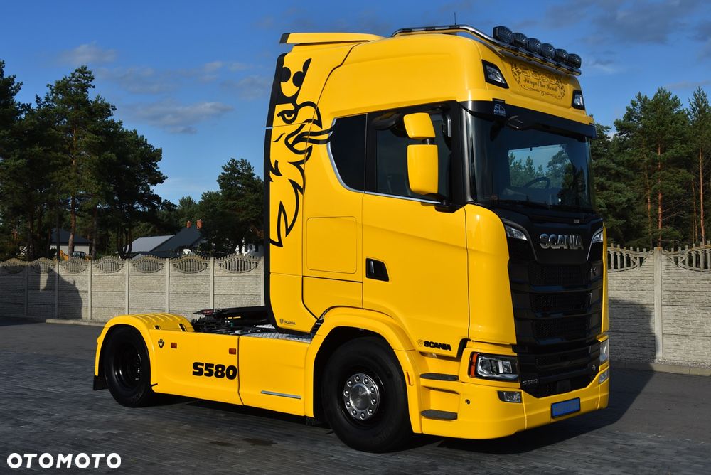 Scania S580 V8 !  / FULL OPCJA / CAŁA NA PODUSZKACH  / SKÓRA / FULL LED / HYDRAULIKA  / KLIMA POSTOJOWA  / FULL LED / STANDARD / RETARDER / FULL SERWIS ASO SCANIA ! Jak nowa ! ! - 6