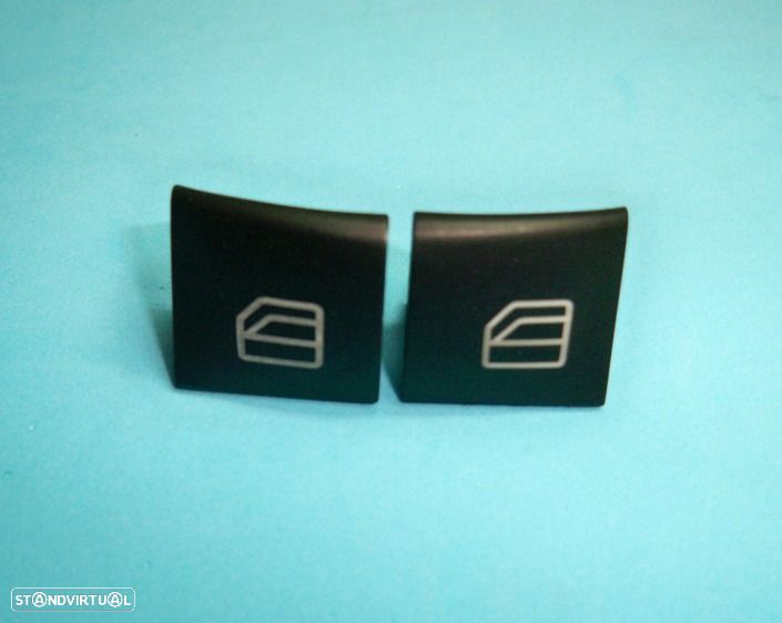 Par de teclas Botão Capa Vidros Mercedes Classe A (W169) E Classe B (W245) NOVO - 1