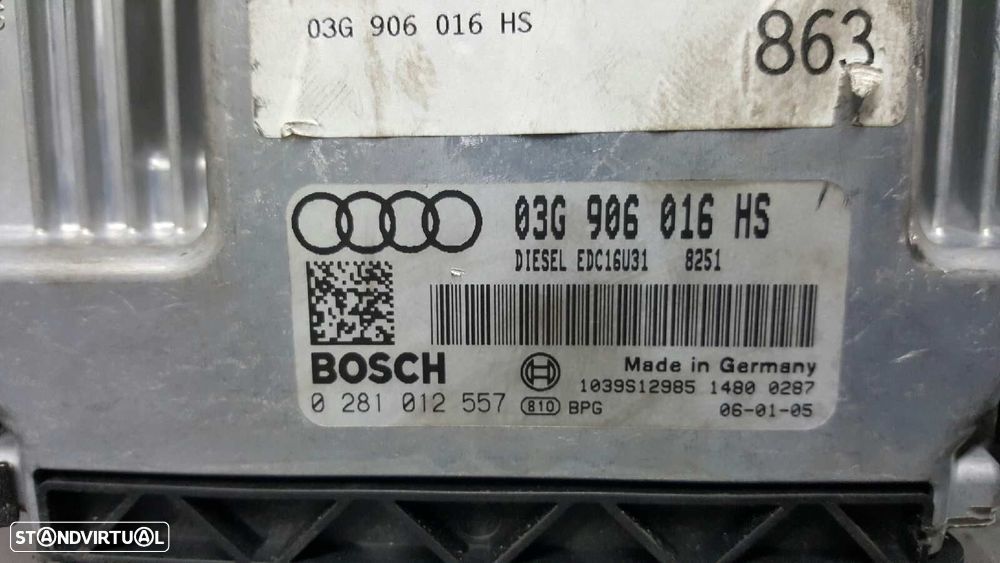 CENTRALINA DO MOTOR UCE AUDI A6 BERLINA (4F2) 2.0 TDI - 5