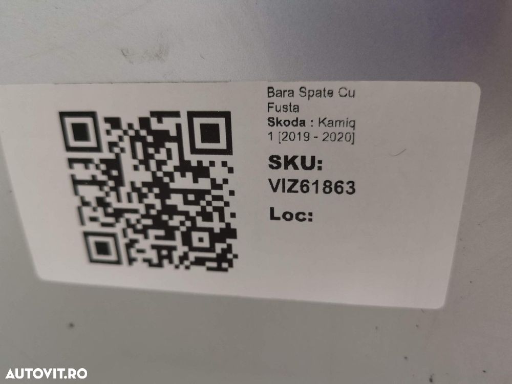 Bara Spate Cu Fusta Skoda  Kamiq 1 2019 2020 Originala In Stare Buna - 8