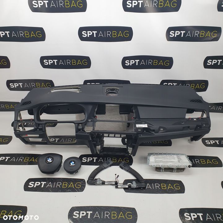 BMW F07 5GT DESKA ROZDZIELCZA KONSOLA KOKPIT PULPIT PODUSZKI AIRBAG AIR BAG NAPINACZE KIT SET - 1