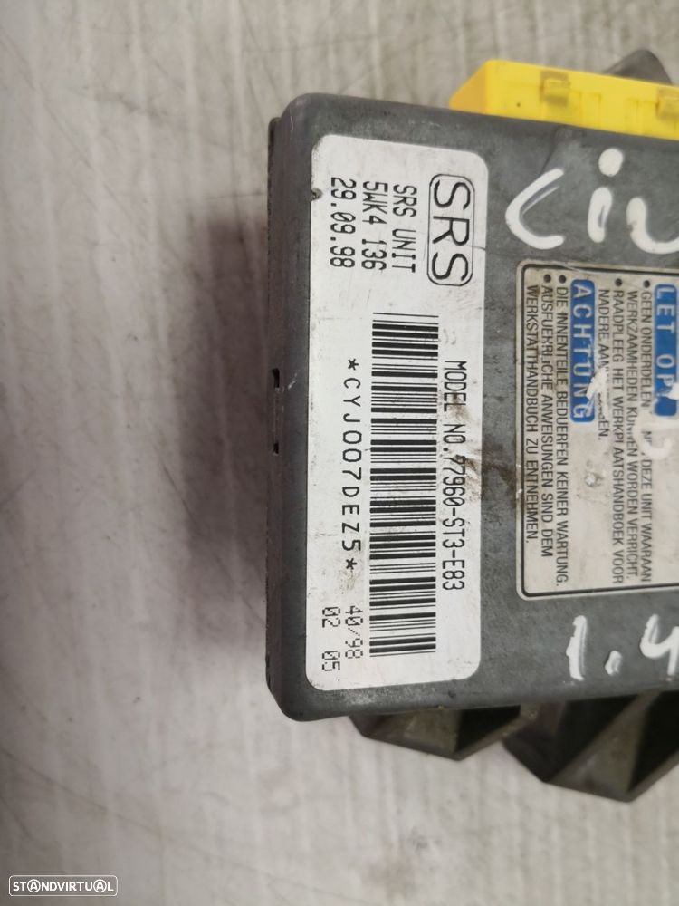Centralina De Airbags Honda Civic Vi Aerodeck (Mb, Mc) - 4