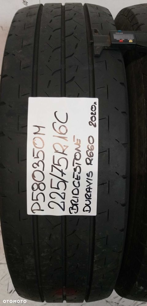 P580350M Para 225/75R16C Bridgestone Duravis R660. 2020rok - 2