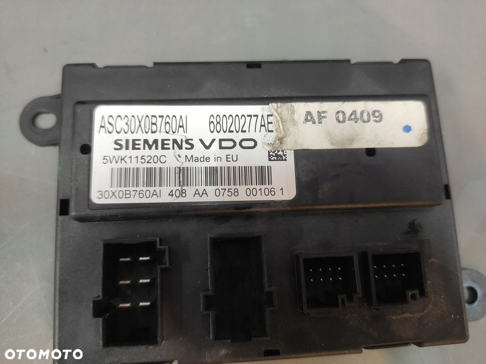 JEEP CHEROKEE LIBERTY KK 2.8CRD STEROWNIK MODUŁ OTWIERANIA DACHU 68020277AE - 6