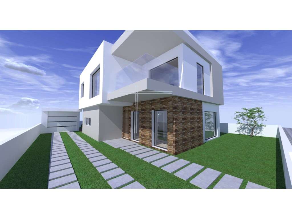 Moradia isolada T4, arquitetura contemporânea com garagem e piscina... - Grande imagem: 4/9