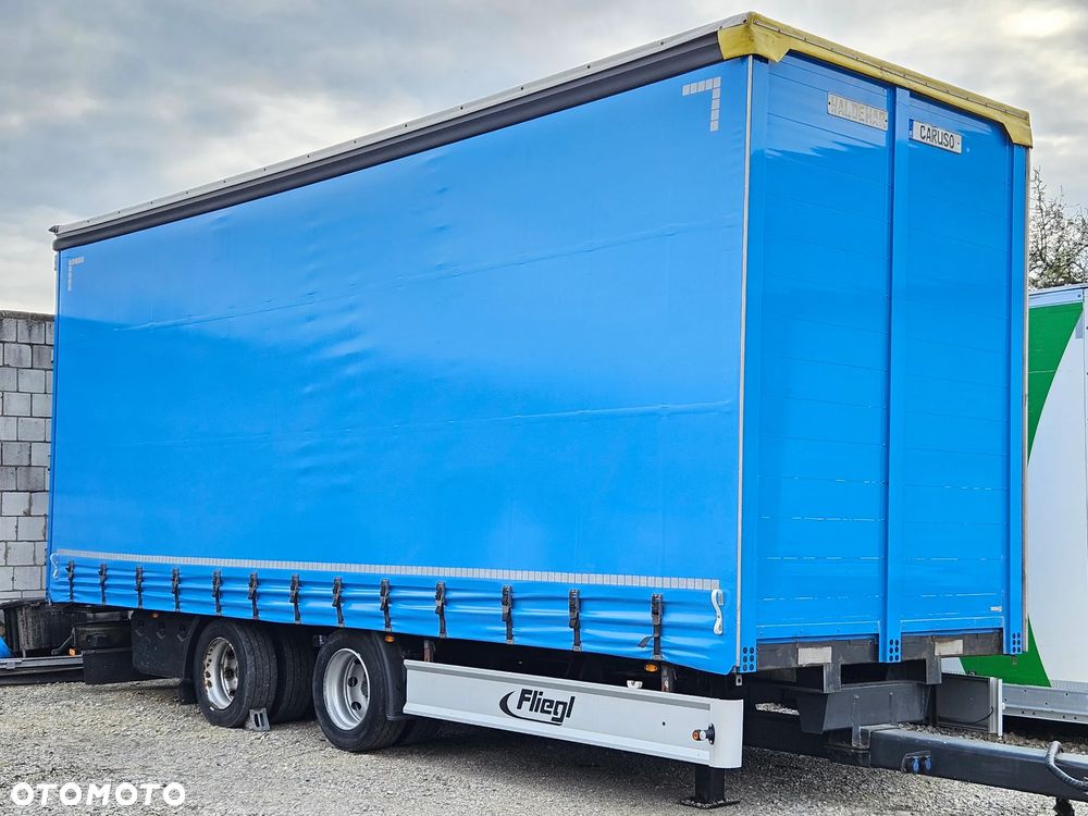 Fliegl PRZYCZEPA CIĘŻAROWA / 60m3 /  / OSIE BPW / HAMULCE TARCZOWE // 3M WYSOKA / TANDEM / 2 OSIE / 19 PALET / DOLNY SPRZĘG / 18 TON DMC / 13 TON ŁADOWNOŚĆ