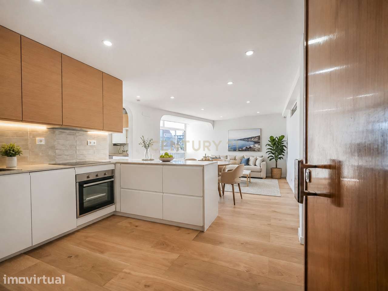 Fantástico Apartamento T1+1 Renovado a Estrear | Vista Mar | 10 Min a - Grande imagem: 5/37