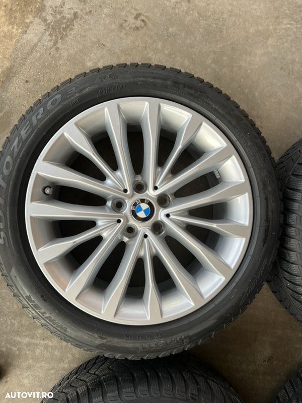 vând jante originale BMW seria 5 G30-G31 pe 18” cu anvelope de iarnă runflat ca noi - 2