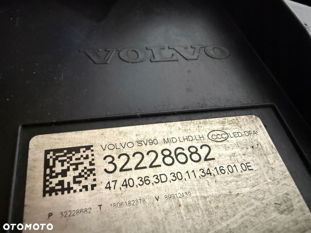 VOLVO V90 S90 FULL LED MID LAMPA LEWA PRAWA REFLEKTOR LEWY PRAWY DEMONTAŻ - 13
