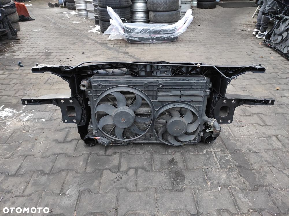 SEAT LEON 2 II 05-12 1.4 TSI CAX CAV KOMPLETNY PAS PRZEDNI WZMOCNIENIE CHŁODNICE WENTYLATOR BELKA WYSYŁKA !!! - 2