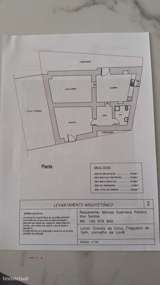 Terreno para Reconstrução, com Água, Natureza e bons acessos, em Crava - Grande imagem: 5/5