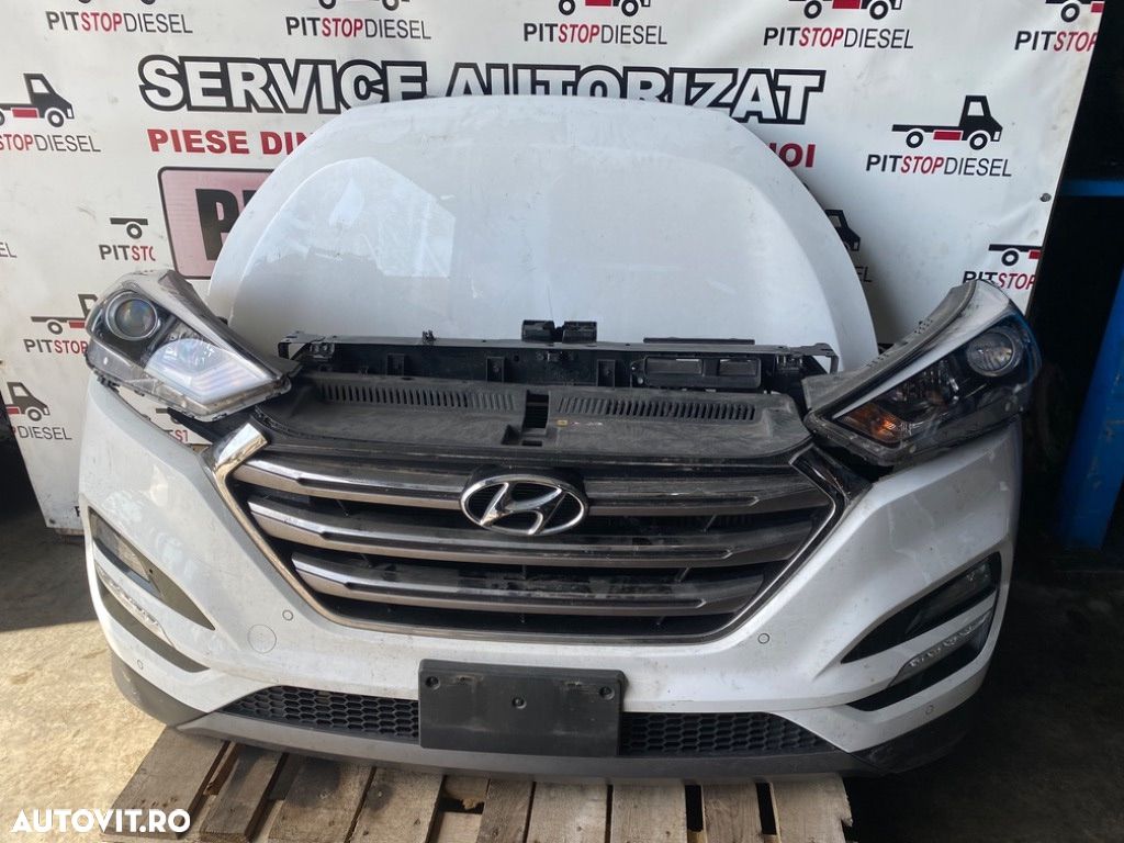 Fata bot complet Hyundai Tucson 2015 2016 2017 2018 2.0 d 4x4 bara capota far grila aripi radiatoare - 1